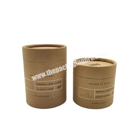 Eco Friendly Logo Printed Custom Made Paper Cardboard Cylinder Kraft