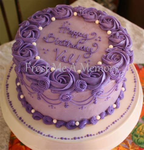 Purple Birthday Cake