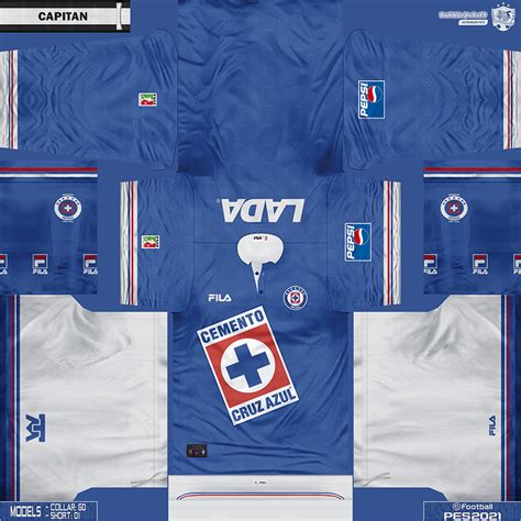 Kitset Retro S Cruz Azul Fila Liga Mexicana Pes By