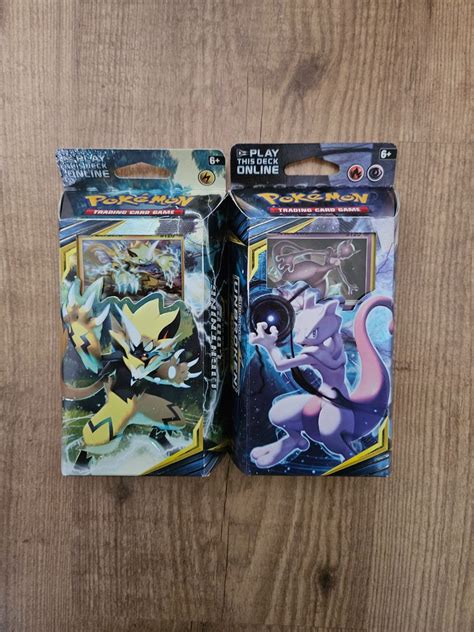 Pokémon 2019 Unbroken Bonds Boosters En Decks 4 Sealed Deck Mewtwo