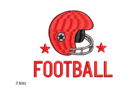 Football Helmet Embroidery Design · Creative Fabrica