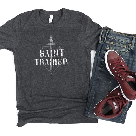 Saint Trainer T Shirt - Catholic Apparel for Men - Catholic father, teacher, dad, grandpa gift ...