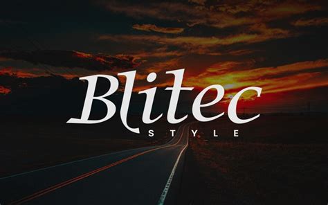 Blitec Modern Serif Yazı Tipi 317617 Templatemonster