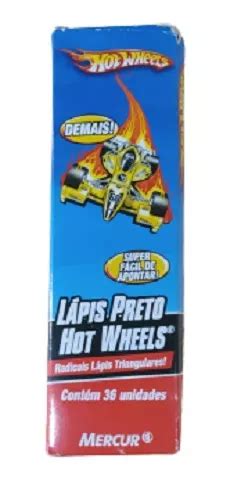 Lápis Preto Nº Triangular Hot Wheels Mercur Unidades MercadoLivre