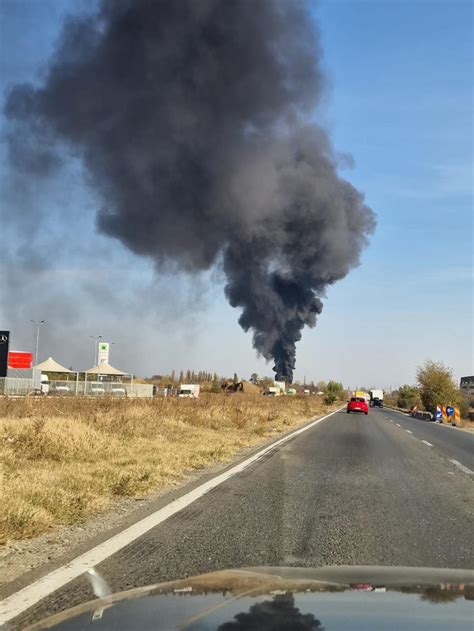 incendiu puternic la  centru remat din chitila langa bucuresti