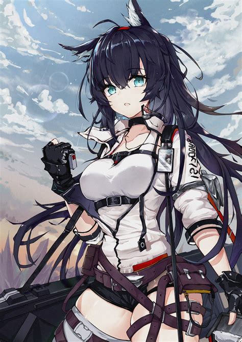 Kuroduki Digital Art D Anime Dark Hair Artwork Blaze Arknights