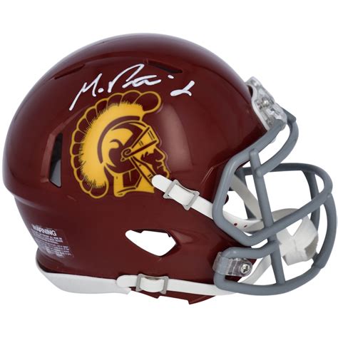 Michael Pittman Jr. USC Trojans Autographed Riddell Speed Mini Helmet