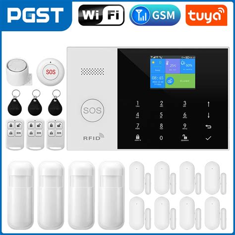 PGST Residential Tuya Smart Gsm Wifi Alarm System For Home Wireless