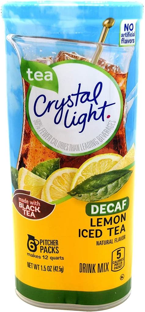 Amazon Crystal Light Decaffeinated Lemon Iced Tea Drink Mix