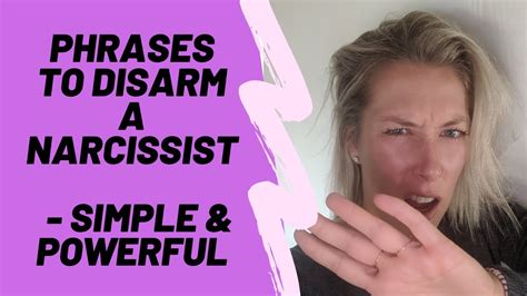 Phrases To Disarm A Narcissist Simple And Powerful Youtube