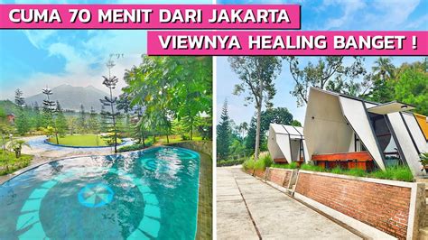 Villa Puncak Bogor Murah Ada Kolam Renang Viewnya Healing Banget