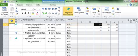 Gestión De Proyectos En Microsoft Project
