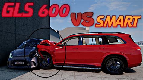 UN MERCEDES GLS 600 MAYBACH VS SMART FORFOUR CRASH TEST A PLUS DE