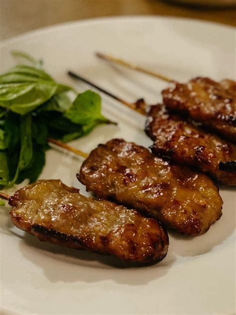 Thai Style Grilled Pork Skewers Recipe Moo Yang