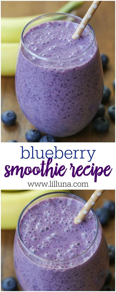 This Delicious And Simple Blueberry Smoothie Is A New Favorite And Has Bananas Flaxseed Mi