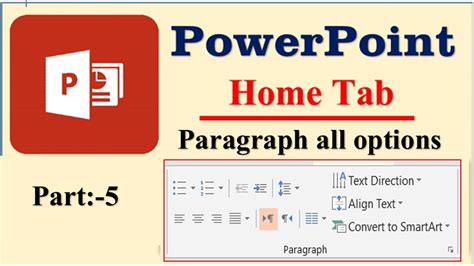 Ms Powerpoint Home Tab Paragraph Group How To Use Powerpoint Home