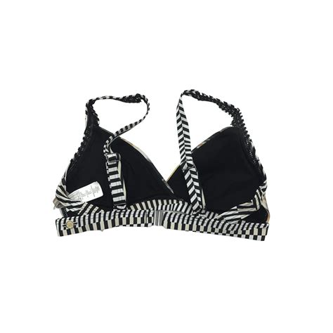 Sunseeker Womens Multicolour Floral Striped Bikini Top Size CanadaWide Liquidations