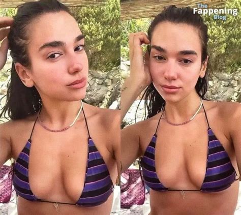 Dua Lipa Shows Off Her Tits In A Bikini Top Collage Photo Tubezzz