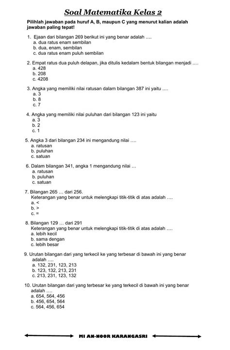 Latihan Soal Matematika Worksheet For Live Worksheets 51 Off