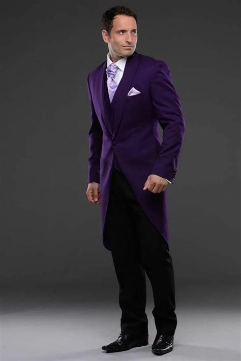 Purple Tuxedo Jacket With Tails On Sale Bellvalefarms