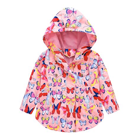 Taiaojing Baby Girls Jacket Toddler Winter Windproof Coat Cartoon