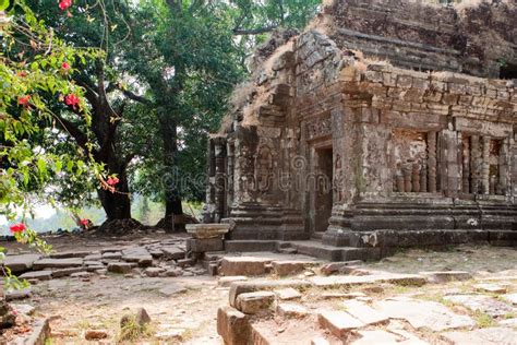 Wat Phu Khmer Temple in Laos Stock Image - Image of khmer, asia: 13301231