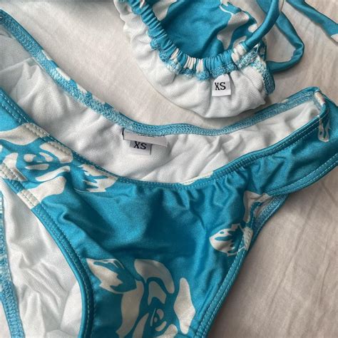 Mirror Palais Blue Bikini Set Both Top And Bottom Depop