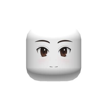 [HD] Anime Boy Chill Face (Pure White) | Roblox Item - Rolimon's