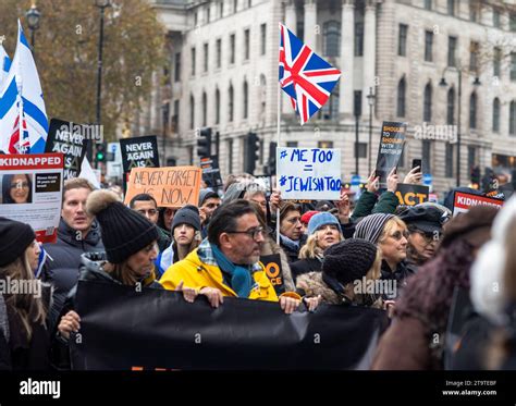 Londres Reino Unido De Noviembre De Manifestantes Pro