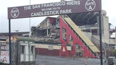 Candlestick Park's days dwindling as destruction nears completion