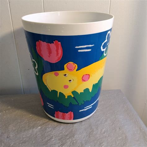 1990s Vintage Hippo Wastebasket Hip Hipporay Garbage Pail Etsy