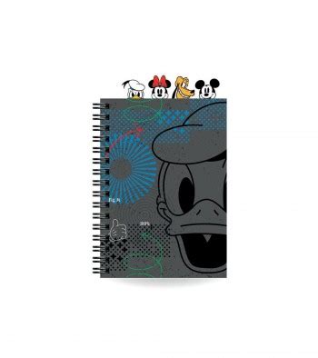 CUADERNO ESPIRAL MICKEY MOUSE A5 CON DIVISORES CUADRÍCULA 80G 100 HOJAS