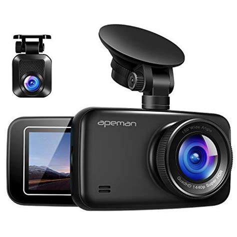 Dash Cam Front And Rear Chortau Dual Dash Cam 3 Inch Dashboard Camera