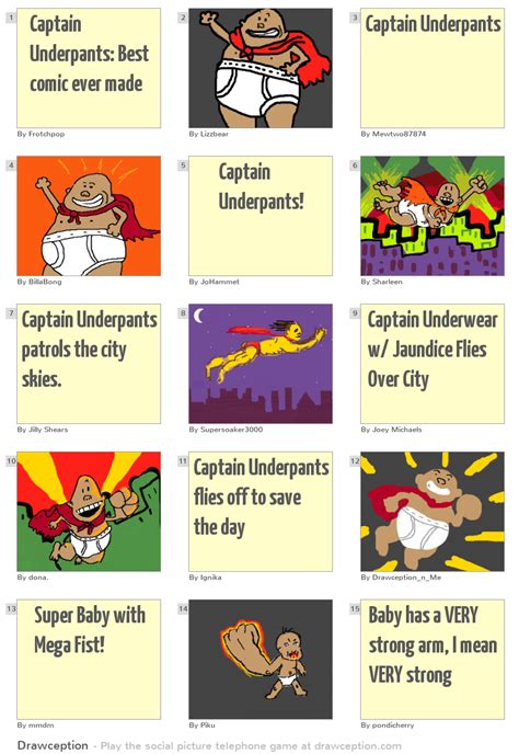 Captain Underpants: Best comic ever made - Drawception