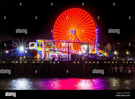 Pacific Park At Santa Monica Pier Santa Monica California With The