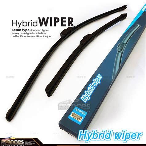 PAIR TOYOTA INNOVA 2005 2020 HYBRID BANANA TYPE WIPER BLADE 24 16