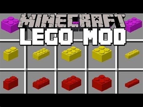 Minecraft LEGO MOD! | BUILD INSTANT LEGO HOUSES, VEHICLES & MORE ...