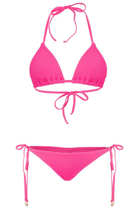 Fuchsia Sand Tie Bikini Oleaje Swimwear