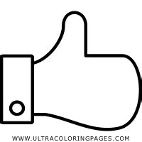 Thumbs Up Coloring Page Ultra Coloring Pages