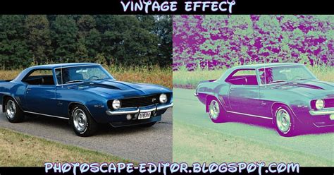 photoscape editor tutorial  vintage effect