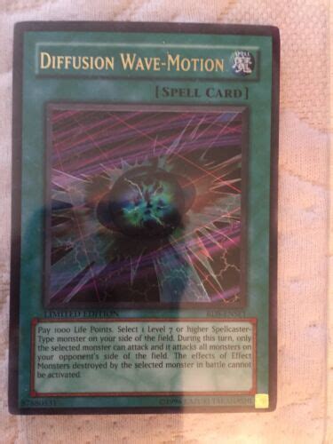 Yu Gi Oh Diffusion Wave Motion Card Ebay