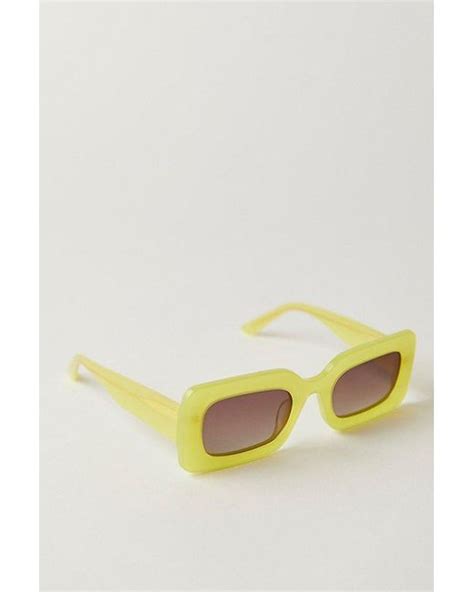 Banbe The Jones Sunglasses In Yellow Lyst Uk