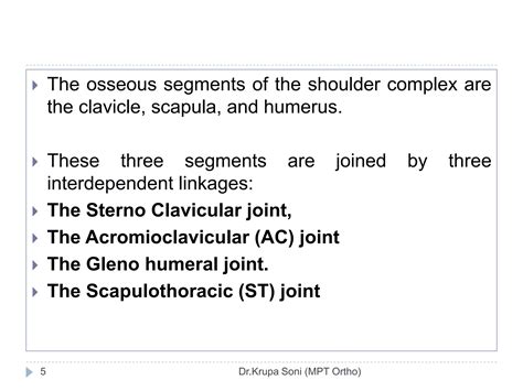 Shoulder Complex Biomechanics Ppt