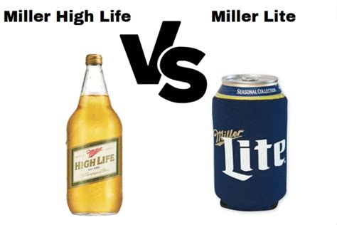 Miller High Life vs Miller Lite: A Comparison