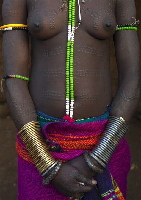 Portrait Of A Smiling Bodi Tribe Woman With Copper Bracele Flickr