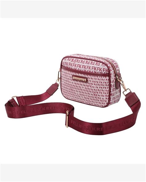 Riachuelo Bolsa Cross Bag Pequena Fellipe Krein Ss Monograma Fk