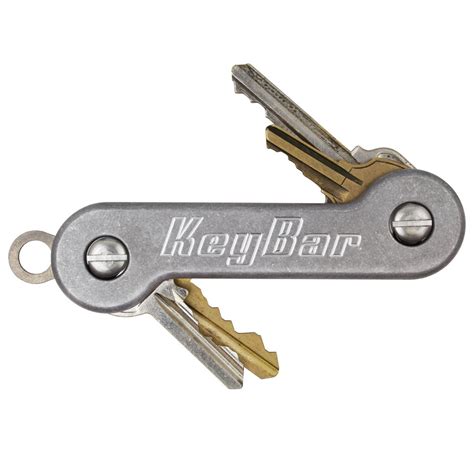 Stonewashed Aluminum Keybar Everyday Carry Compact Key Holder Multi