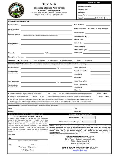 City Business License Application Fill Out And Sign Online Dochub