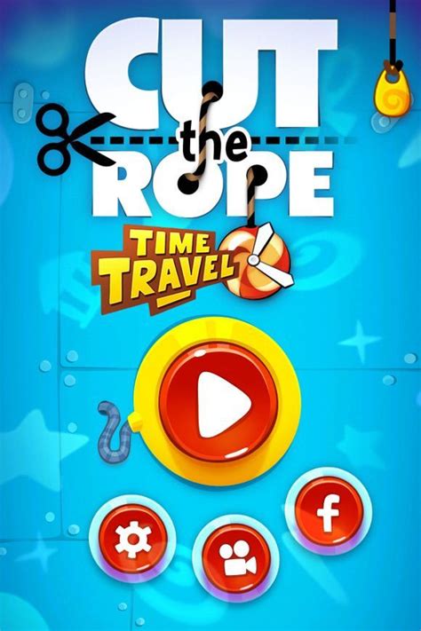 Cute The Rope Time Travel Main Menu Game Ui Design Game Ui Game