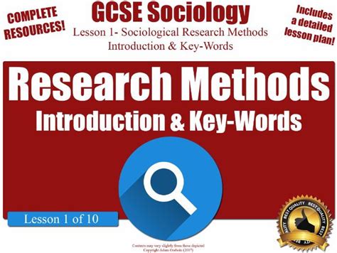 Research Methods Lessons Gcse Sociology Teaching Resources